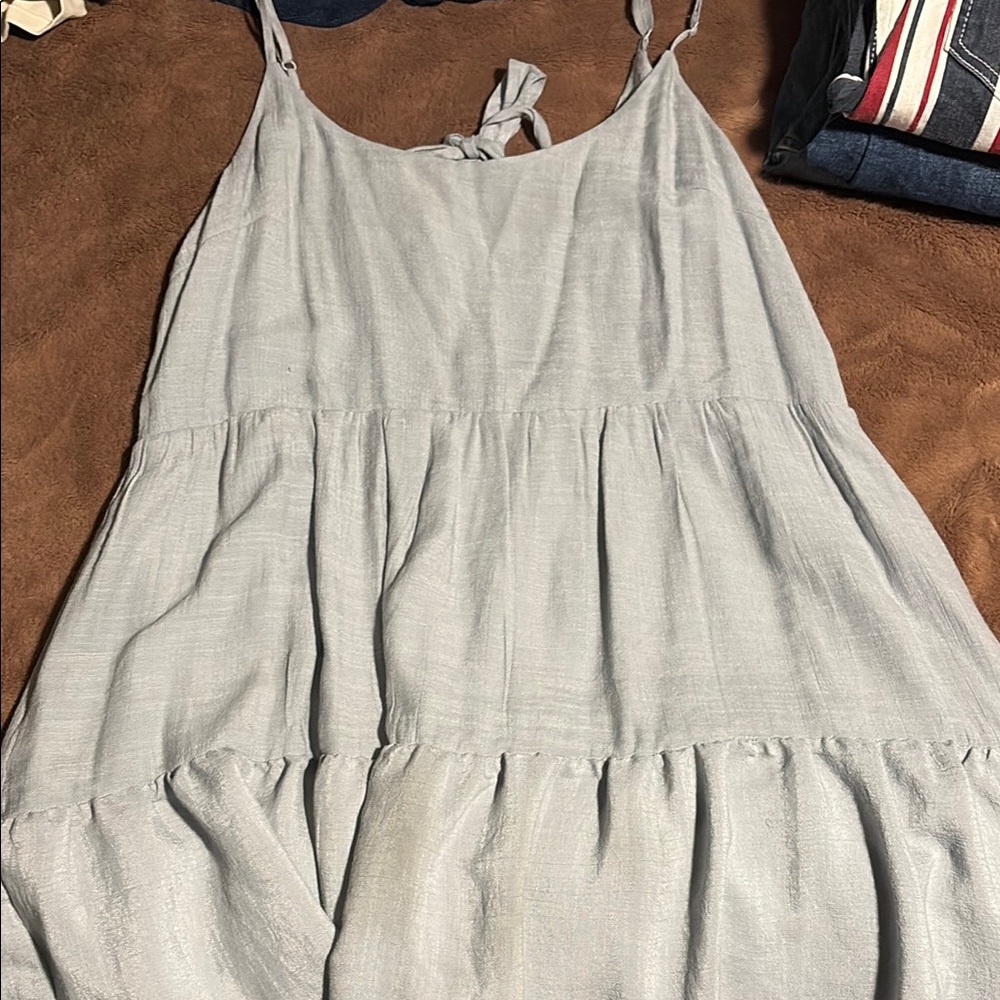 Elegant Gray Mini Dress